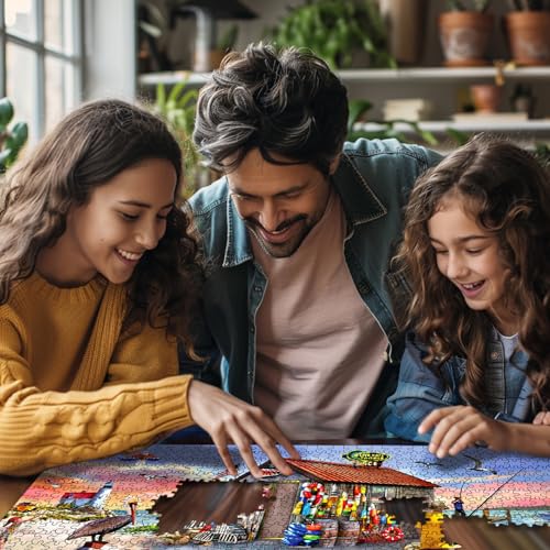 Puzzle White Mountain de 1000 Piezas, Bait Shack Seek & Find, Piezas Grandes, Regalo para Adultos y Familia, 24"x30" miniatura 4