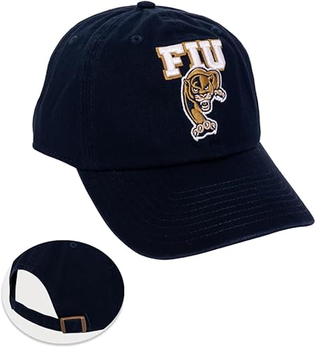 Desert Cactus Gorra de béisbol de la Universidad Internacional de Florida Panthers FIU Brimmed Embroirderd, gorra de tela ajustable para adultos