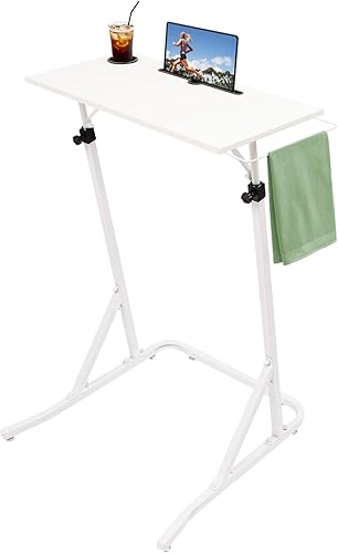 Escritorio de entrenamiento de bicicleta de altura ajustable de 25.4 a 56.3 pulgadas, escritorio para ciclismobicicleta, mesa de pie con soporte