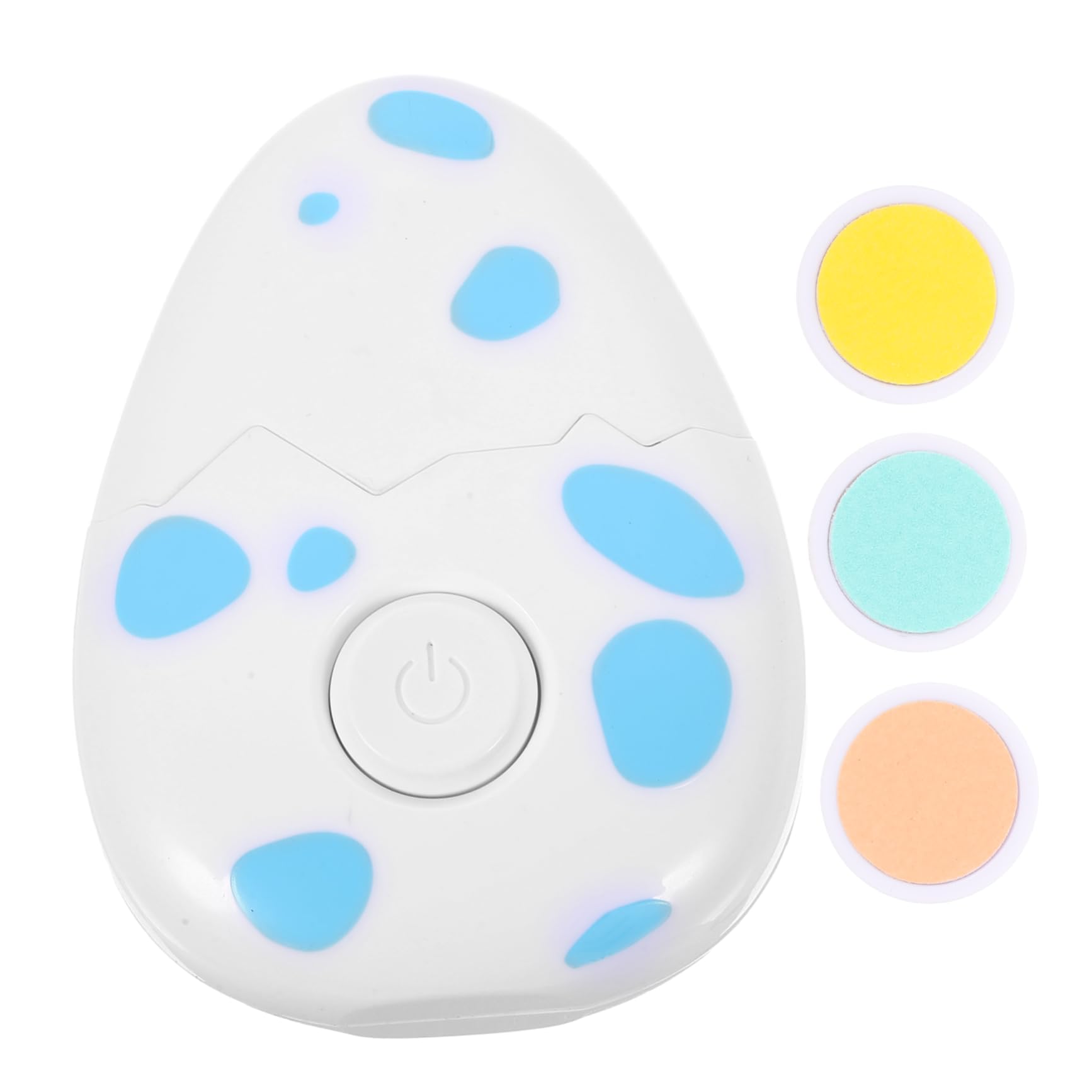 Beatifufu Cute Cartoon Baby Nail Trimmer Dinosaur Egg Electric Nail Polisher Baby Fingernail Trimmer 3 Grinding Heads Safe for Little Hands