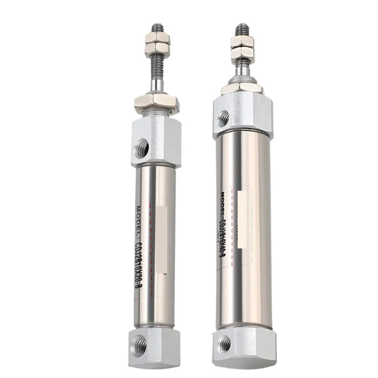 Mini cilindros neumáticos CDJ2B de 16mm con carrera larga de 125mm 6