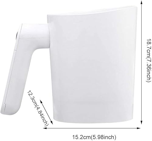 Miniatura 2 de SHANSHAN Tamiz de harina Tamiz eléctrico Cocinar Acero inoxidable Malla Shaker Tortas de cocina Azúcar Mano Taza Forma de Taza Herramienta para