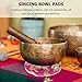 Garneck 2pcs Singing Bowl Cushions Pillow Buddhist Bowl Pads Cotton Mats Smooth Touch Home Office Decor Protection Random Color