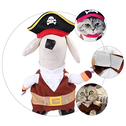 Disfraz Pirata para Perros Halloween Talla S miniatura 6