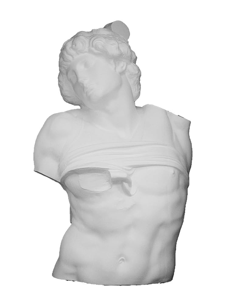 Amazon.co.jp: 石膏像 H－013 奴隷半身像 H．98cm