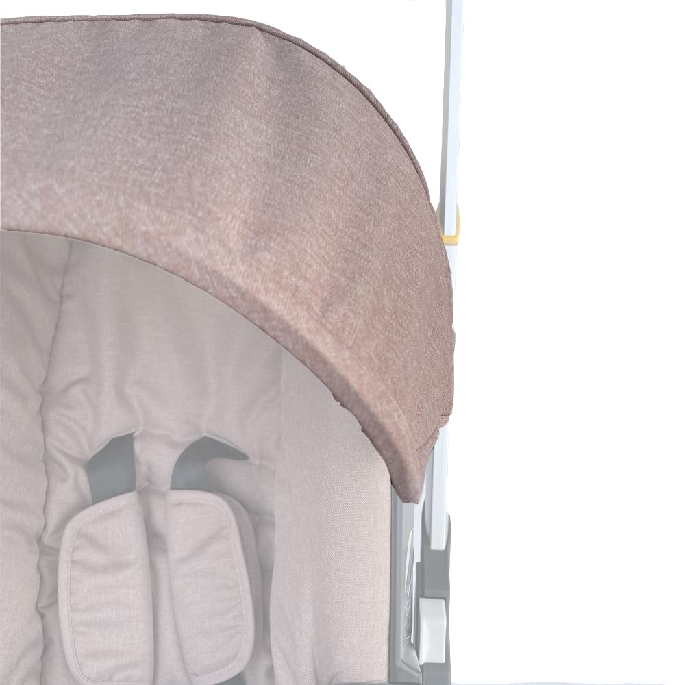 Ersatzstoff-Set waschbares Sonnendach Sitz für Kinderwagen DOONA Khaki Schwarz