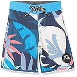 Quiksilver Boys' Highline Tropical Flow 14 Boardshort Swim Trunk, Blithe, 3