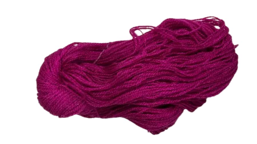 Image of Knitting Wool, 100 gm, Woolen Crochet Yarn for Knitting and Crocheting (Royal Pink)