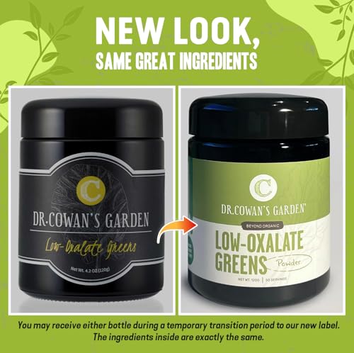 Dr. Cowan's Garden Low-Oxalate Greens Veggie Powder - Beyond Organic Superfood Greens Vegetable Powder for Drinks and Food - Lacinato Kale, Mustard Leaves, and Collard Greens - 50 Servings - Image 4