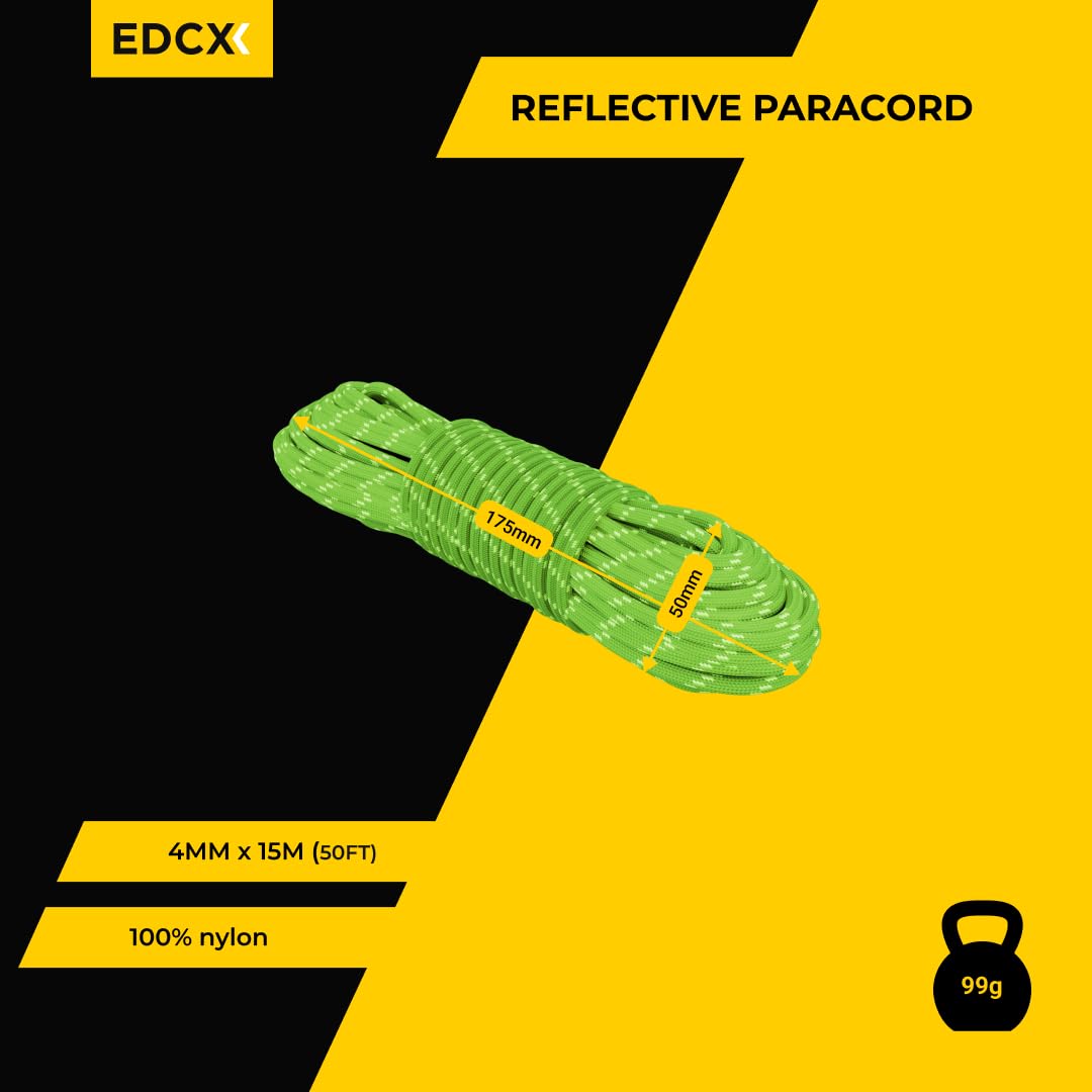 Paracord Militare EDCX 4mm - Corda Nylon 550 Per Sopravvivenza E Campeggio - Foto 7