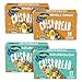 Wasa Swedish Crispbread Variety 4 Pack, Sourdough (Pack Of 2) & Whole Grain (Pack Of 2), All-Natural Crackers, Fat Free, No Saturated Fat, 0g of Trans Fat, No Cholesterol, Kosher Certified, 3 Lb