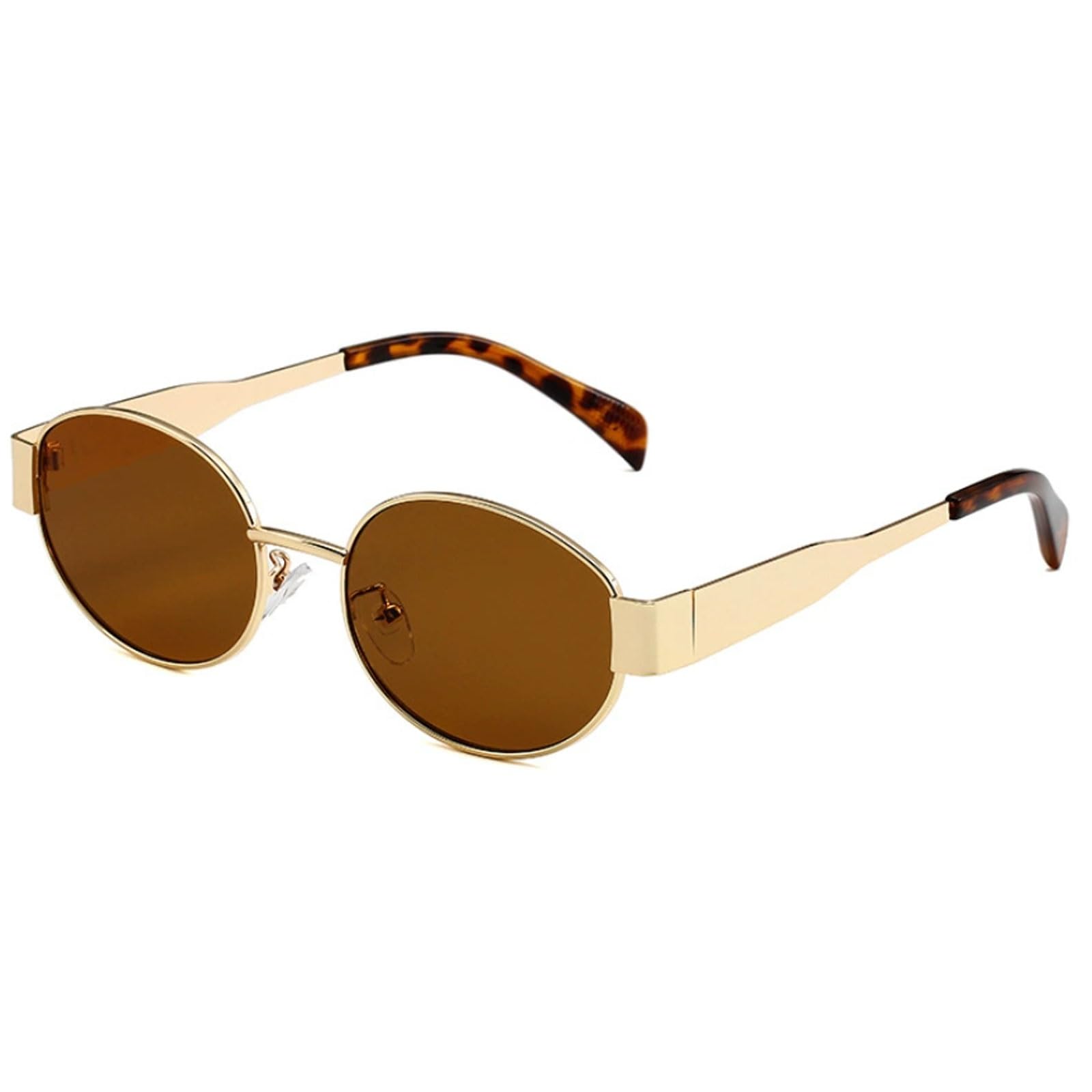 okulary przeciwsłoneczne retro owalne okulary przeciwsłoneczne modne odcienie UV400 ochrona metalowa oprawka okulary przeciwsłoneczne modne okulary