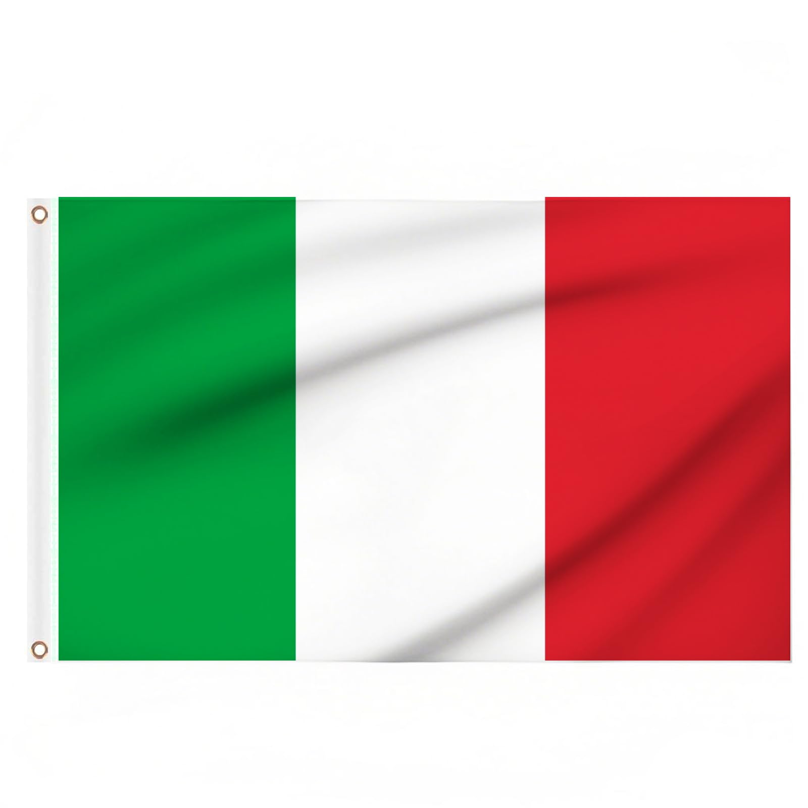 Italy Flags 5ft x 3ft, Large Italian Flags with Brass Eyelets for Eurovision Party Decorations Football Games Sports Events Outdoor โ image 1