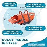 Kyjen 22020 Outward Hound Ripstop Quick Release Easy Fit Rettungsweste für Hunde, verstellbar, Größe M, orange