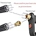 M MINGLE Short High Pressure Washer Gun, 5000 PSI, Replacement for Hot and Cold Water, M22 Fitting, 5 Nozzle Tips