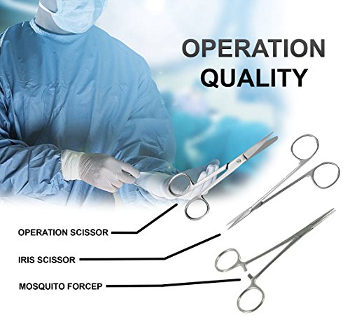 30 Pcs Advanced Biology Lab Anatomy Medical Student Dissecting Kit Set With Scalpel Knife Handle Blades Ideal For Student, Hobby, Taxidermy And More (Des-Kit-110) #TOP2