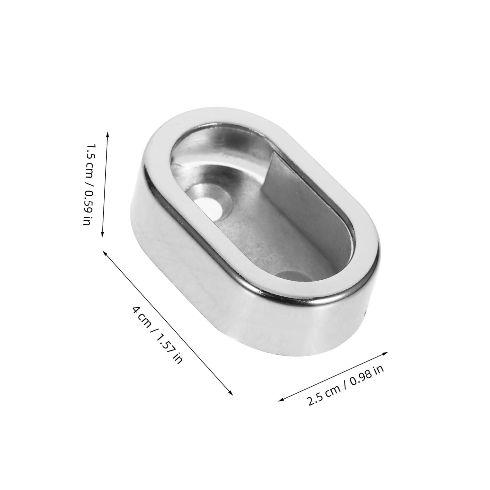 OKUMEYR 2pcs Closet Rod Support Flange Holders Heavy Duty Rod Brackets for Clothes Multifunctional Closet Pole Sockets Elegant Design for Garment Hanging