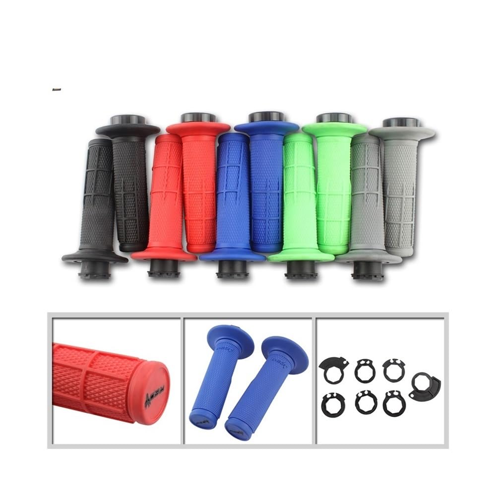 Motorrad-Lenkergriffe, Lenkergriffe, Dirtbike Für Hond& Für KAWASAK& Für Yamah&, 7/8 Zoll, Universelle Gummi-Bremshände Für Dirt Pit Bike MotorradGriffe