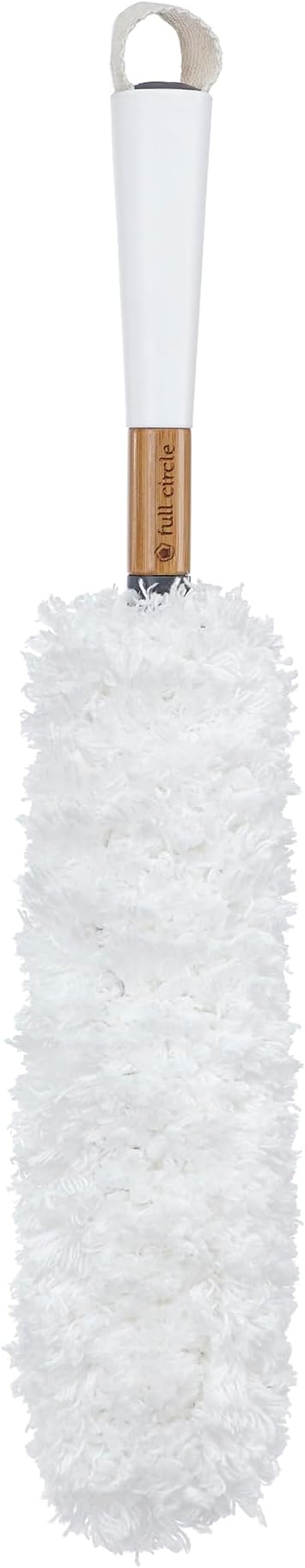 Full Circle - FC14603W Dust Whisperer Washable Microfiber Duster with Replaceable Head, White