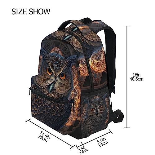 Owl Ethnic Pattern Kids Backpack Large Capacity Lightweight School Backpack for Middle School Colleague4