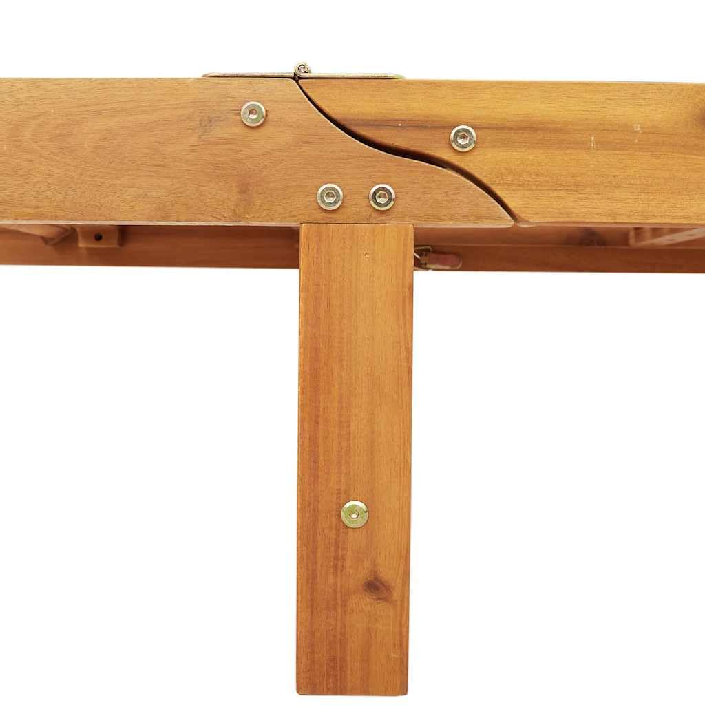 vidaXL Tumbonas 2 Unidades Madera Maciza de Acacia, Tumbona de Exterior, Tumbona de jardín, Tumbona de Madera Maciza, Tumbona de terraza