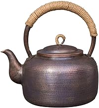 Chaleira de indução iter fogão apito chaleira de cobre martelado grande capacidade bule de chá fogão chaleira chaleira bule de chá para fogão top casa-4,5 l