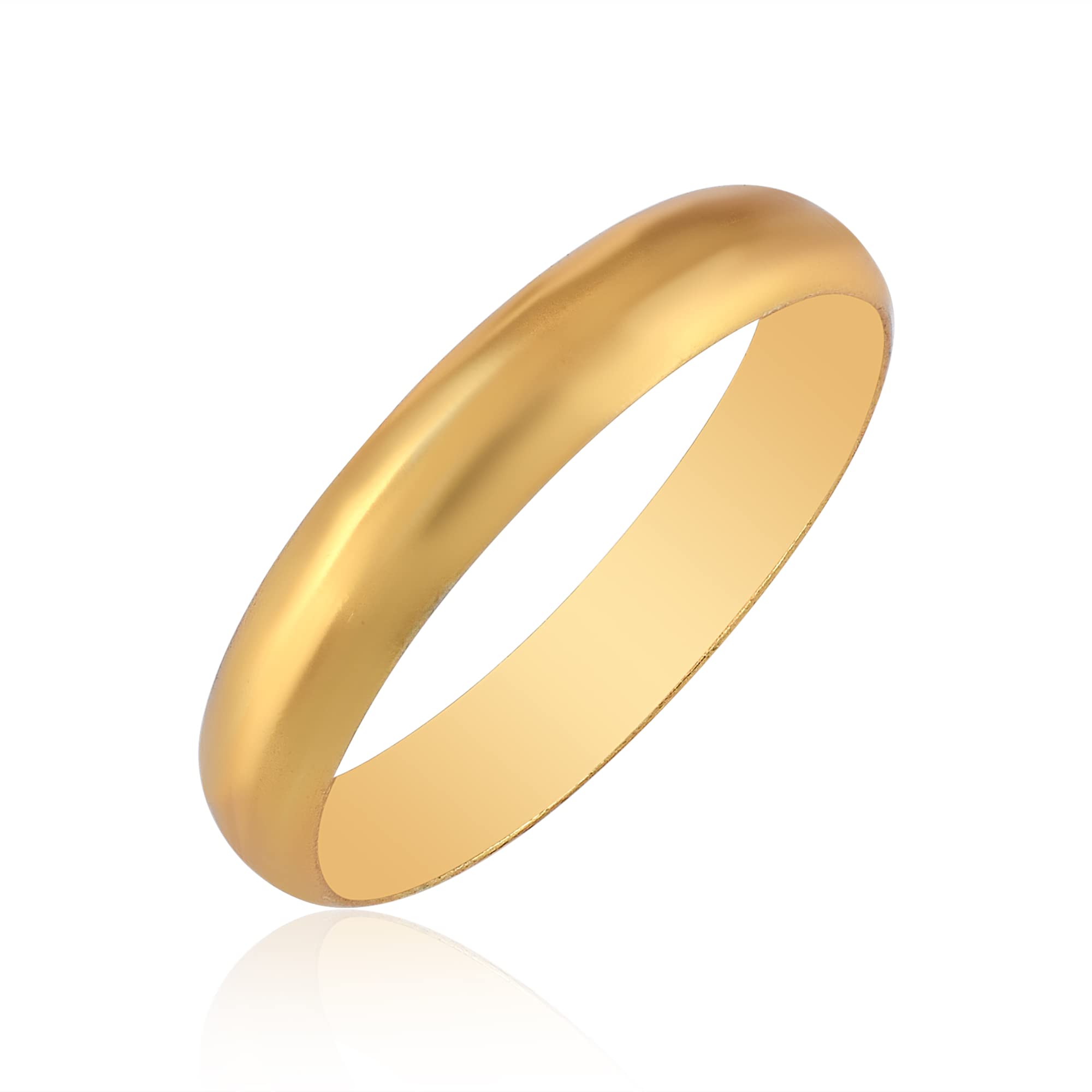 DULCI Gold Plated Brass Plain Light Weight Finger Ring Band Challa Jewellery For Men Boys Women Girls (B0BT88DCYM) Amazon Price History, Amazon Price Tracker