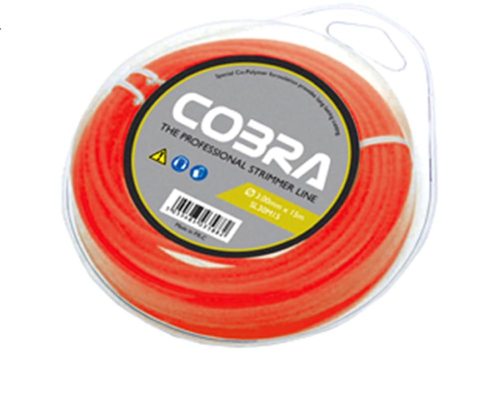 Cobra 3.0mm Nylon Trimmer Line 15m Length Strimmer Wire SL30M15