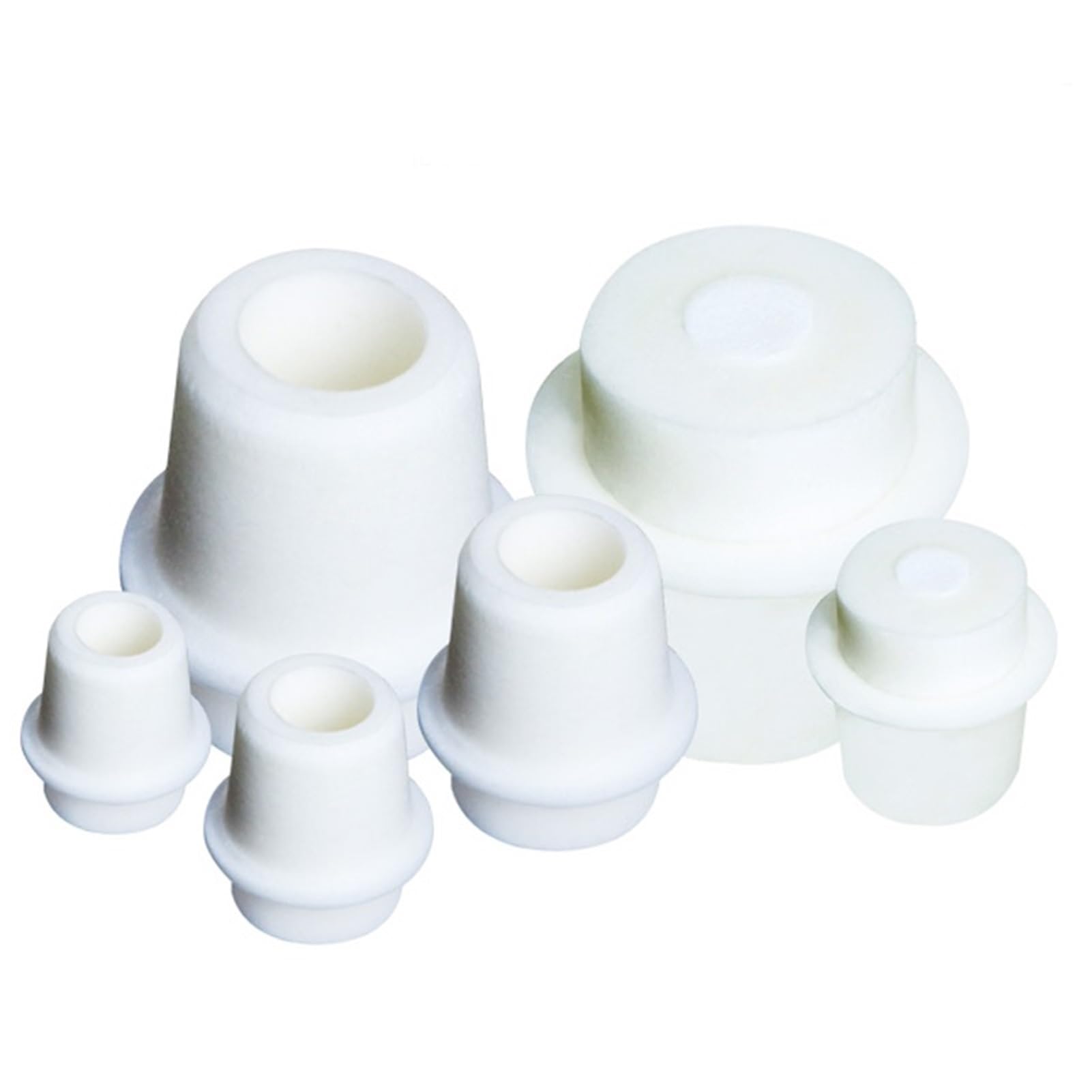 Dreieckige Flachmann-Silikonstopfen, Schaumstoff, wasserdichter Silikonschlauchstopfen, dreieckige Flachmannkappe (30 mm - 34 mm), 10 Stück