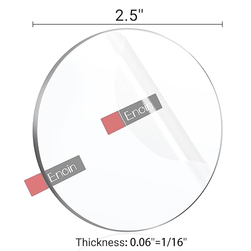 Miniatura 2 de Enoin 30 hojas de plexiglás transparente de 2.5 pulgadas de grosor de 116 pulgadas de grosor, hojas de plástico de 0.060 pulgadas, panel
