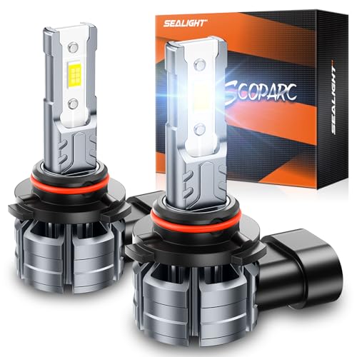 Image of SEALIGHT H10 9145 9140 Fog Light Bulbs, 12000LM 6500K Cool White Light Bulbs, 9040 9045 Replacement Front Fog Lamps for Car, Trucks, SUVS, Non-Polarity