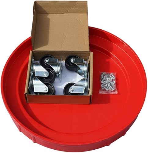 Miniatura 8 de ELAFROS Carretilla para Tambores de Plástico Resistente de 30 y 55 Galones  Carretilla para Tambores de Plástico Duradera con Capacidad de 900 lb.