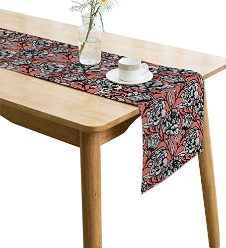 Image of Handmade Jute Table Runner, 12 x 60 Inches for 4 Seater, Heat Resistant & Non-Slip, Natural Rustic Farmhouse Decor, for Dining, Coffee & Centre Table, AATR0046