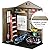 DWVO 6x4 FT Resin Storage Shed with Floor, Outdoor Storage Shed with Lockable Door, Window and Vents, Waterproof Plastic Tool Storage for Garden, Backyard, Patio, Lawn, Brown