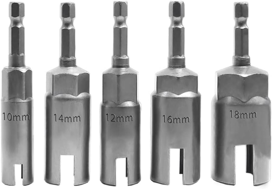 Saipe 5 PCS Power Wing Nut Driver Set with 1/4 Inch Hex