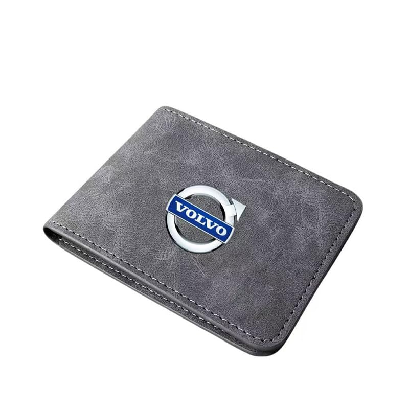 Car Registration and Insurance Holder – PU Leather Document Wallet with ID Window & Card Slots, Glove Box Organizer for Driver’s License, Vehicle Papers, for Volvo S80 2006-2016