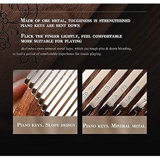 21 Clés Kalimba Doigt Piano, Boîte Et Plaque Thumb Piano 2 En 1 Poche De Poche Piano, Pour Enfants Débutants Pour… - Les Beatles, Paul McCartney, John Lennon, RIngo Starr, George Harrison 21 Clés Kalimba Doigt Piano, Boîte Et Plaque Thumb Piano 2 En 1 Poche De Poche Piano, Pour Enfants Débutants Pour… – Image 4