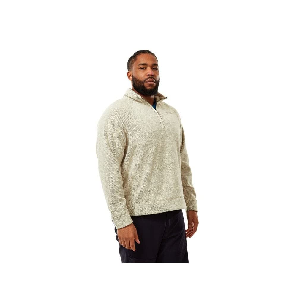 Craghoppers Men's Off-White Cason Half Zip Fleece-Ecru-S