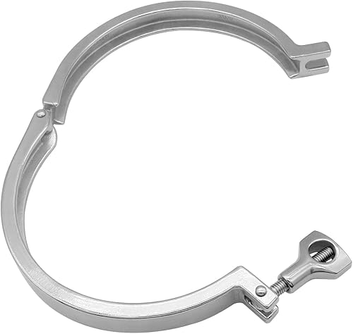 Miniatura 9 de Beduan Trébol sanitario de 2 pulgadas de acero inoxidable 304 de un solo pasador resistente con tuerca de ala para virola TC de 2 pulgadas (2