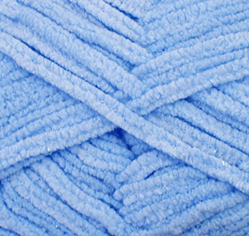 Image of Vard hman Blanket Yarn Sky Blue WL 200 gm Thick Chunky Knitting Wool Yarn. O P VA