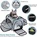 DGJMYSLD Airline-Approved Expandable Pet Carrier for Small Dogs & Cats, Soft-Sided Collapsible Travel Bag with 4-Way Access(Green,Small)