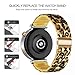 DEALELE Bands Compatible with Huawei Watch GT5 Pro 42mm / GT5 41mm / GT4 41mm / Garmin Venu 3S / Forerunner 265S / Fossil Women's Gen 6, 18mm Colorful Resin Replacement Strap for Women, Leopard