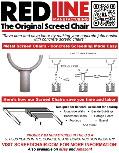 25 Pcs Metal Screed Chairs $35.00 By Red Line Manufacturing #TOP4