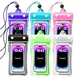 BQBSINY Mehrfarbige, wasserdichte Universal-Handyhülle, große wasserdichte Handytasche,...