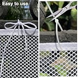 Treppen Schutznetz Kinder, Geländer Sicherheitsnetz, Treppenschutznetz für Kinder, Safety Net, Treppe Geländer Zaun Mesh, Sicherheitsnetz für Balkon, für Babys und Haustiere, Weiß(3m x 79cm)