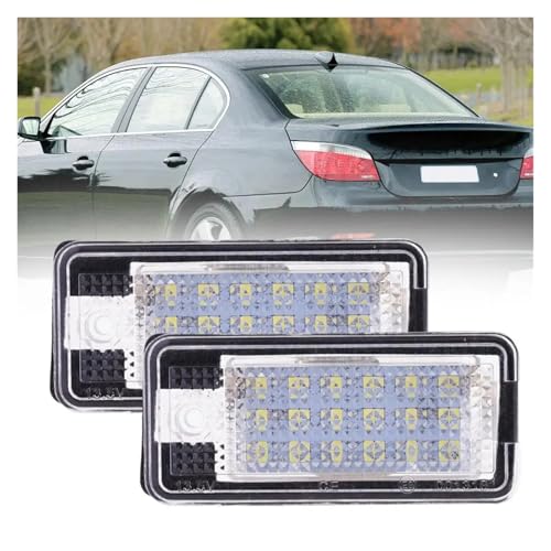 Luz LED de matrícula para Audi A4 B7 A3 A6 y Q7 sin error Canbus 2 uds 3