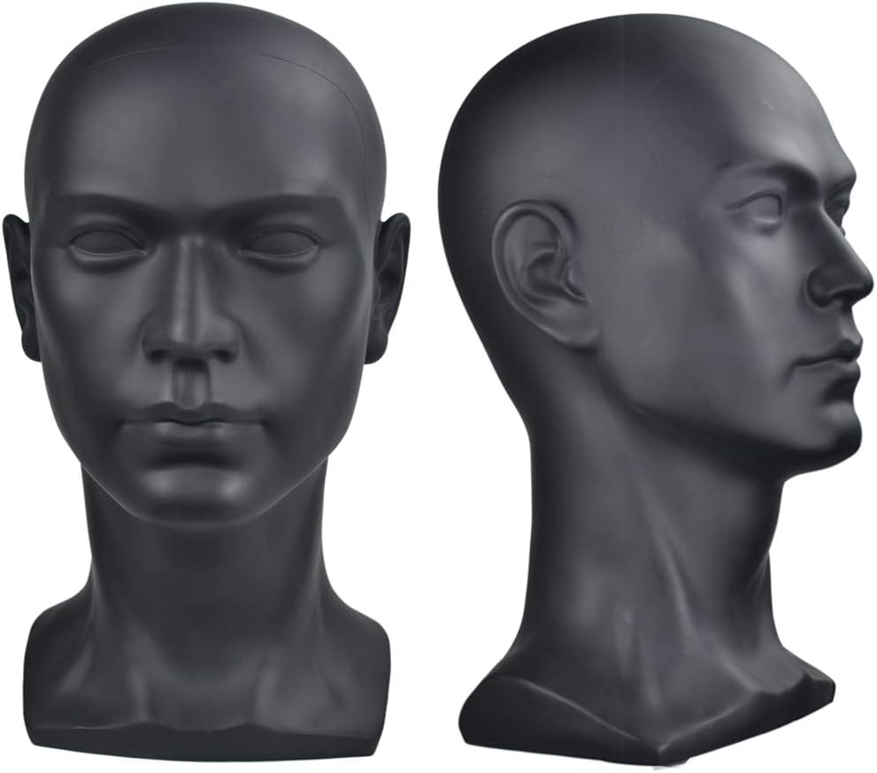 ErSiMan Professional Cosmetology Mannequin Head Manikin Head for Display Wigs Hair Glases Hat Headset Display Stand