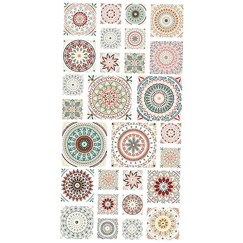UKCOCO 28 Pegatinas Para Azulejos De Pared Pegatinas Vintage Para Decoración Del Hogar Impermeables Decoración Retro Calcomanías Para Azulejos Decorativos Para El Hogar Pegatinas