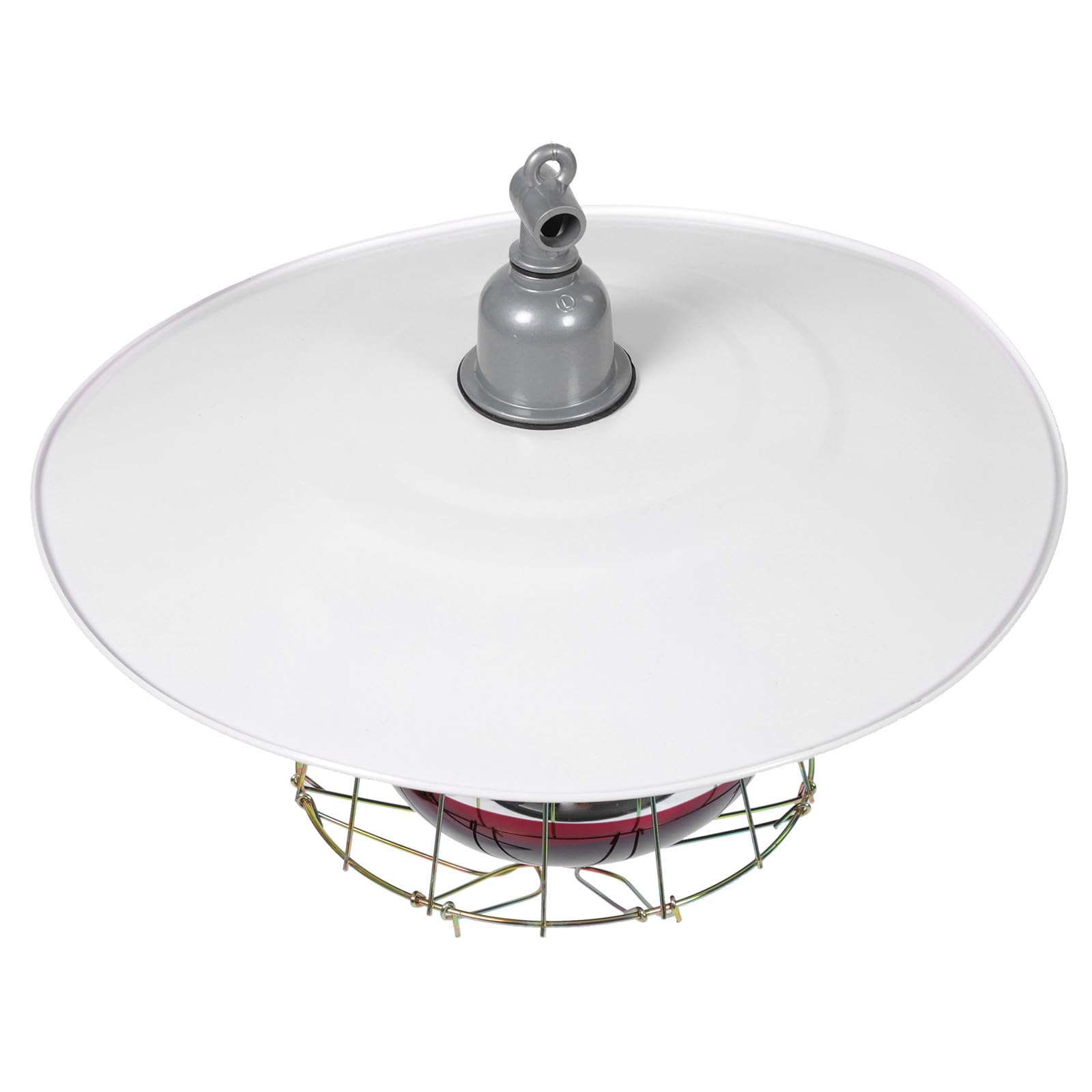POPETPOP Lampada Riscaldante per Allevamento Portalampada in Ceramica | Set in Metallo e Alluminio, Bianco, Alta Sicurezza e Non Facile da Deformare Colore Casuale
