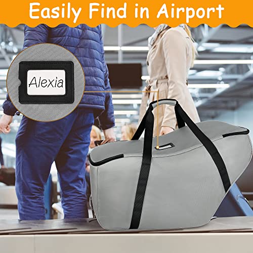 Car Seat Travel Bag Fits Chicco Keyfit 30, Uppababy Mesa, Nuna Pipa Lite, Padded Infant Gate Check Bag for Air Travel, Durable Carrier Bag with Side Pocket and Protective Feet, Extra Storage Bag - Thumbnail 6
